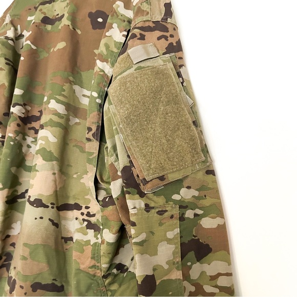 Men's Army OCP ACU Coat Camo Cold Weather Uniform Tactical Jacket Shirt Large - Picture 9 of 10